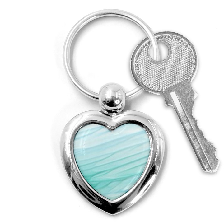 Texture Seawall Ink Wall Painting Key Chains (Heart) 