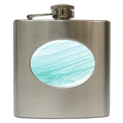 Texture Seawall Ink Wall Painting Hip Flask (6 Oz) by Nexatart