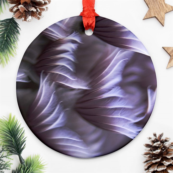 Sea Worm Under Water Abstract Ornament (Round)