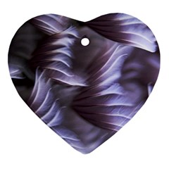 Sea Worm Under Water Abstract Heart Ornament (two Sides) by Nexatart