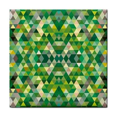 Forest Abstract Geometry Background Tile Coasters by Nexatart