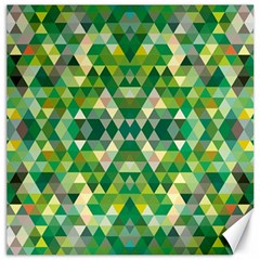 Forest Abstract Geometry Background Canvas 12  X 12   by Nexatart