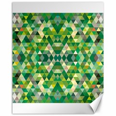 Forest Abstract Geometry Background Canvas 16  X 20   by Nexatart