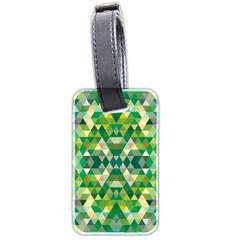 Forest Abstract Geometry Background Luggage Tags (two Sides) by Nexatart