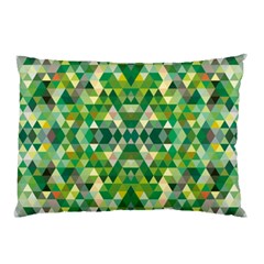 Forest Abstract Geometry Background Pillow Case (two Sides) by Nexatart