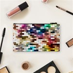 Background Wall Art Abstract Cosmetic Bag (Small)  Back