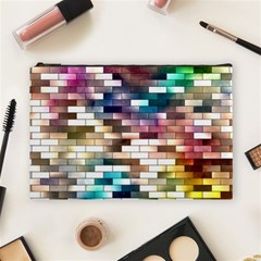 Background Wall Art Abstract Cosmetic Bag (large)  by Nexatart