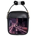 Texture Abstract Background City Girls Sling Bags Front