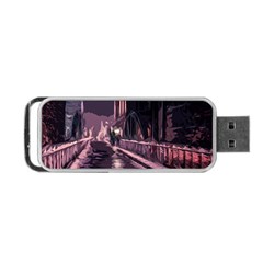 Texture Abstract Background City Portable Usb Flash (two Sides) by Nexatart