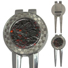 Rock Volcanic Hot Lava Burn Boil 3-in-1 Golf Divots by Nexatart