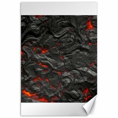 Rock Volcanic Hot Lava Burn Boil Canvas 24  X 36  by Nexatart