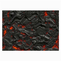 Rock Volcanic Hot Lava Burn Boil Large Glasses Cloth by Nexatart