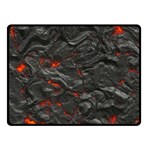 Rock Volcanic Hot Lava Burn Boil Fleece Blanket (Small) 50 x40  Blanket Front