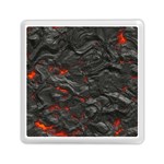 Rock Volcanic Hot Lava Burn Boil Memory Card Reader (Square)  Front