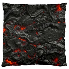 Rock Volcanic Hot Lava Burn Boil Large Cushion Case (two Sides) by Nexatart