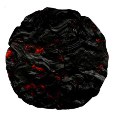 Rock Volcanic Hot Lava Burn Boil Large 18  Premium Round Cushions by Nexatart