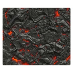 Rock Volcanic Hot Lava Burn Boil Double Sided Flano Blanket (small)  by Nexatart