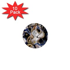 Time Abstract Dali Symbol Warp 1  Mini Buttons (10 Pack)  by Nexatart