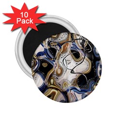 Time Abstract Dali Symbol Warp 2 25  Magnets (10 Pack)  by Nexatart