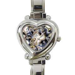 Time Abstract Dali Symbol Warp Heart Italian Charm Watch by Nexatart