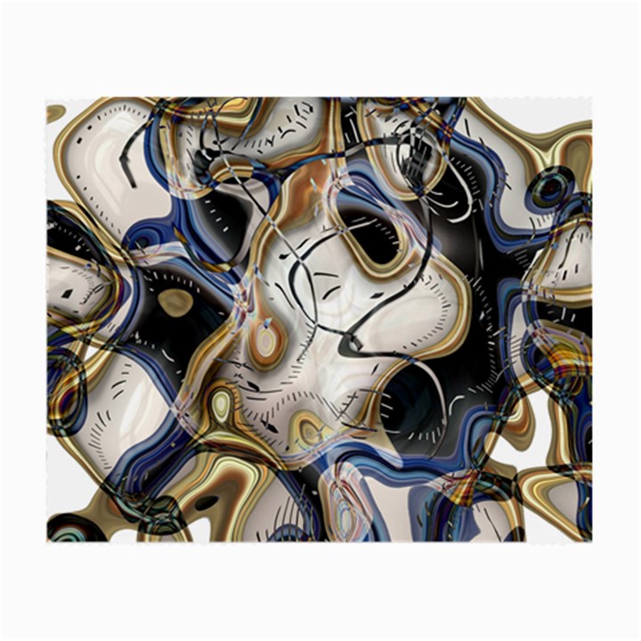 Time Abstract Dali Symbol Warp Small Glasses Cloth