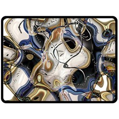 Time Abstract Dali Symbol Warp Fleece Blanket (large)  by Nexatart