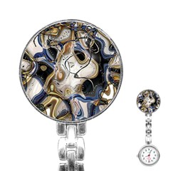 Time Abstract Dali Symbol Warp Stainless Steel Nurses Watch by Nexatart