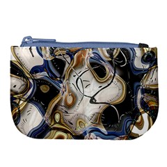 Time Abstract Dali Symbol Warp Large Coin Purse by Nexatart