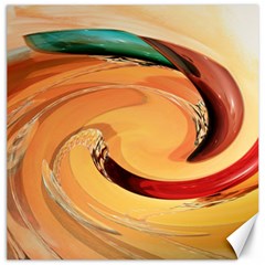 Spiral Abstract Colorful Edited Canvas 16  X 16   by Nexatart