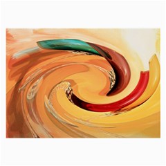 Spiral Abstract Colorful Edited Large Glasses Cloth (2-side) by Nexatart