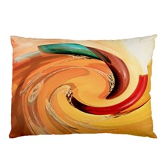 Spiral Abstract Colorful Edited Pillow Case by Nexatart