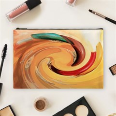 Spiral Abstract Colorful Edited Cosmetic Bag (large)  by Nexatart