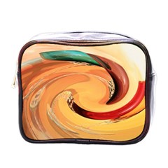 Spiral Abstract Colorful Edited Mini Toiletries Bags by Nexatart