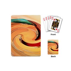 Spiral Abstract Colorful Edited Playing Cards (mini)  by Nexatart