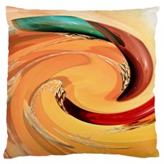 Spiral Abstract Colorful Edited Large Cushion Case (one Side) by Nexatart