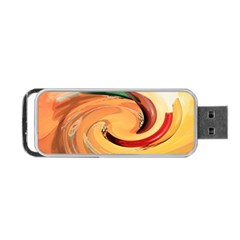 Spiral Abstract Colorful Edited Portable Usb Flash (one Side) by Nexatart