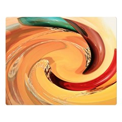 Spiral Abstract Colorful Edited Double Sided Flano Blanket (large)  by Nexatart