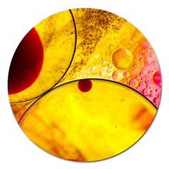 Abstract Water Oil Macro Magnet 5  (round) by Nexatart