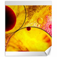 Abstract Water Oil Macro Canvas 20  X 24   by Nexatart