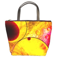 Abstract Water Oil Macro Bucket Bags by Nexatart