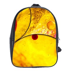 Abstract Water Oil Macro School Bag (xl) by Nexatart