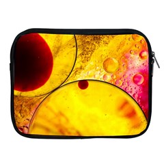 Abstract Water Oil Macro Apple Ipad 2/3/4 Zipper Cases by Nexatart