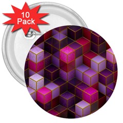 Cube Surface Texture Background 3  Buttons (10 Pack)  by Nexatart