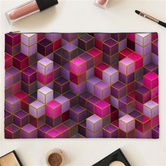 Cube Surface Texture Background Cosmetic Bag (xxl)  by Nexatart