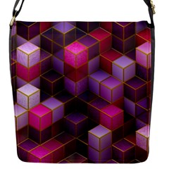 Cube Surface Texture Background Flap Messenger Bag (s) by Nexatart