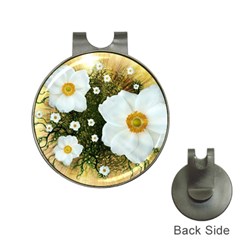 Summer Anemone Sylvestris Hat Clips With Golf Markers by Nexatart