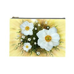 Summer Anemone Sylvestris Cosmetic Bag (large)  by Nexatart