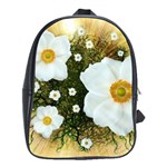 Summer Anemone Sylvestris School Bag (Large) Front