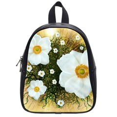 Summer Anemone Sylvestris School Bag (small) by Nexatart