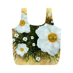 Summer Anemone Sylvestris Full Print Recycle Bags (m)  by Nexatart